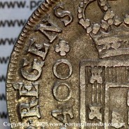 Portugal, silver coin Cruzado Novo 1807 D. João P. Regent, low crown, triumphant cross, 4-point diamond diadem, open petals