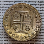 Cruzado Novo prata 1807 D. João P. Regente, coroa média, diadema losango 1 ponto, crucífero oval, cruz  ✠ 21⭤ 20⭥ mm, (MBC)