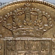 Portugal, silver coin of Cruzado Novo 1807 D. João Prince Regent, medium crown, diadem 1 point, oval crucifer, cross ✠ 22 mm.