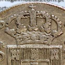 Portugal, silver coin of Cruzado Novo 1807 D. João Prince Regent, medium crown, diadem 1 point, pearls arches 3-7-6-3, ✠ 21mm.