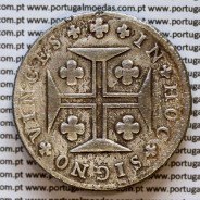 Portugal, silver coin of Cruzado Novo 1807 D. João Prince Regent, medium crown, diadem 1 point, cross ✠ 21mm, closed petals, (G)