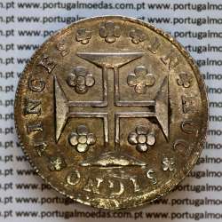 Portugal, silver coin of Cruzado Novo 1807 D. João Prince Regent, low crown, diadem 2 points, 2 pearls in the central arch.