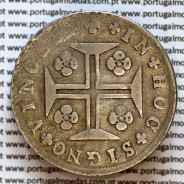 Portugal, silver coin of Cruzado Novo 1807 D. João Prince Regent, diamond diadem 2 points, (F/VF), World Coins Portugal KM331