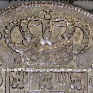 Portugal, silver coin Cruzado Novo 1812 D. João Prince Regent, low crown of 39 pearls, 4-point diamond diadem, World Coins KM331