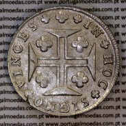 Portugal, silver coin of Cruzado Novo silver 1812 D. João Prince Regent, diadem 4-points diamond, World Coins Portugal KM 331