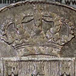 Portugal, silver coin of Cruzado Novo silver 1812 D. João Prince Regent, diamond diadem 1 point, medium crown 33 pearls var.1