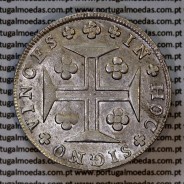 Portugal, silver coin of Cruzado Novo 1812 D. João Prince Regent, diamond diadem 1 point, medium crown 31 pearls var.1