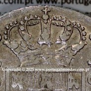 Portugal, silver coin of Cruzado Novo 1812 D. João Prince Regent, diamond diadem 1 point, medium crown 31 pearls var.1