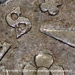 Cruzado Novo prata 1812 D. João Príncipe Regente, 480 Reis prata 1812, coroa média 31 pérolas, var. 2, diadema losango 1 ponto