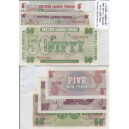 ENGLAND - BATCH OF 3 DIFFERENT NOTES-BRITISH ARMED FORCES - SERIES 1972 (NOT CIRCULATE)