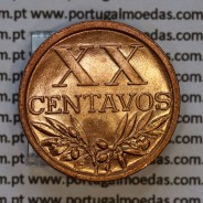 XX centavos 1951 Bronze Republica Portuguesa, 20 centavos 1951 bronze, (Soberba), World Coins Portugal KM 584