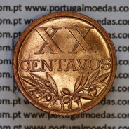 XX centavos 1951 Bronze Republica Portuguesa, 20 centavos 1951 bronze, (Soberba), World Coins Portugal KM 584