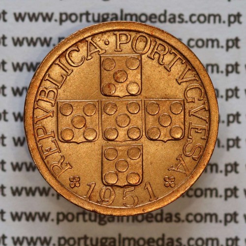 XX centavos 1951 Bronze Republica Portuguesa, 20 centavos 1951 bronze, (Bela), World Coins Portugal KM 584