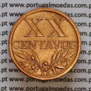 XX centavos 1951 Bronze Republica Portuguesa, 20 centavos 1951 bronze, (Bela), World Coins Portugal KM 584