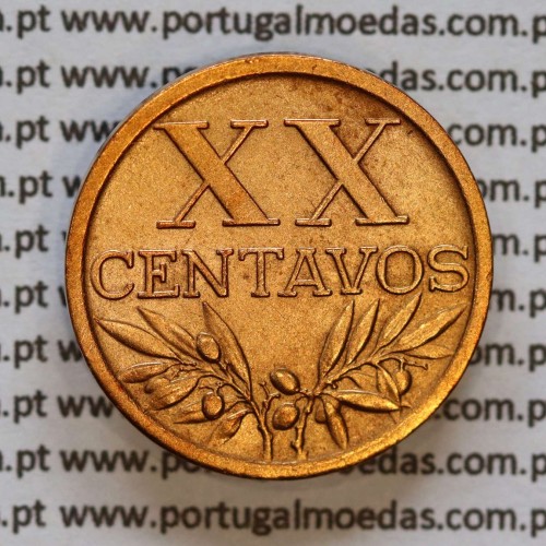 XX centavos 1951 Bronze Republica Portuguesa, 20 centavos 1951 bronze, (Bela), World Coins Portugal KM 584