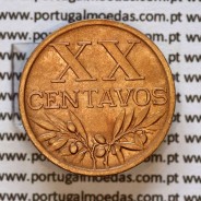 XX centavos 1951 Bronze Republica Portuguesa, 20 centavos 1951 bronze, (Bela), World Coins Portugal KM 584