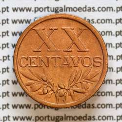 XX centavos 1951 Bronze Republica Portuguesa, 20 centavos 1951 bronze, (MBC+/Bela-), World Coins Portugal KM 584