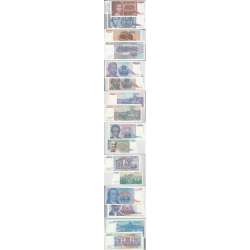 JUGOSLÁVIA - LOTE DE 8 NOTAS DIFERENTES - SERIE 1992-1994 (NÃO CIRCULADAS) JUGOSLÁVIA - LOTE DE 8 NOTAS DIFERENTES - SERIE 1992-1994 (NÃO CIRCULADAS)