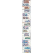 JUGOSLÁVIA - LOTE DE 8 NOTAS DIFERENTES - SERIE 1992-1994 (NÃO CIRCULADAS)