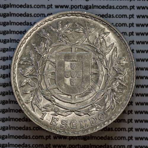 1 Escudo 1915 prata, 1$00 escudo prata 1915 Republica Portuguesa, (Bela-), World Coins Portugal KM 564