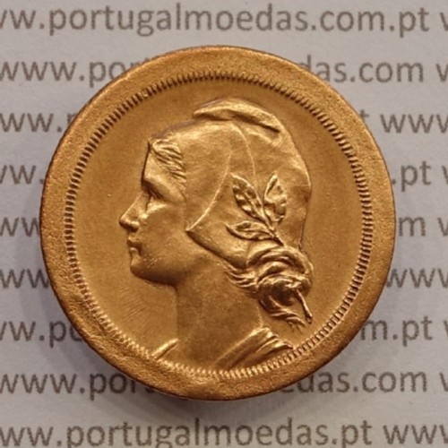 MOEDA DE VINTE CENTAVOS (20 CENTAVOS) BRONZE 1925 BELA