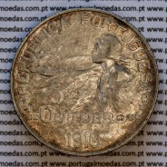 Portugal, 1 Escudo 5 October 1910 silver, 1 Escudo 1914 commemorating the Implantation of the Republic, W.C. Portugal KM 560