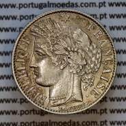 200 réis 1887 silver D. Carlos I, law of July 30 1891, 1 Franco 1887 of France, authorized to circulate for 200 réis in Portugal
