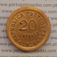 MOEDA DE VINTE CENTAVOS (20 CENTAVOS) BRONZE 1925 BELA