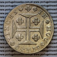 Portugal, silver coin of Cruzado Novo silver 1812 D. João Prince Regent, diadem 4-points diamond, World Coins Portugal KM 331