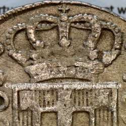 Portugal, silver coin of Cruzado Novo silver 1812 D. João Prince Regent, diadem 4-points diamond, World Coins Portugal KM 331