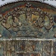 Cruzado Novo prata 1812 D. João Príncipe Regente, 480 Reis prata 1812, coroa média 33 pérolas, var. 4, diadema losango 1 ponto