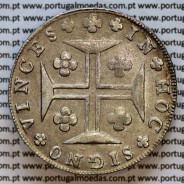 Cruzado Novo prata 1812 D. João Príncipe Regente, 480 Reis prata 1812, coroa média 31 pérolas, var. 3, diadema losango 1 ponto