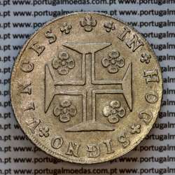 Portugal, silver coin of Cruzado Novo 1811 D. João Prince Regent, diamond diadem 1 point, small cross ✠ 20 mm