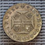 Cruzado Novo prata 1811 D. João Príncipe Regente, 480 Reis prata 1811, coroa média 30 pérolas (var.2), diadema losango 1 ponto