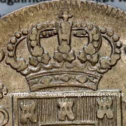 Portugal, silver coin of Cruzado Novo 1811 D. João Prince Regent, diamond diadem 1 point, small cross ✠ 20 mm