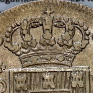 Portugal, silver coin of Cruzado Novo 1811 D. João Prince Regent, diamond diadem 1 point, small cross ✠ 20 mm