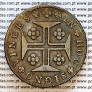 Cruzado Novo prata 1799 D. João Príncipe Regente, 480 Reis prata 1799, coroa média 30 pérolas (var.2), diadema losango 1 ponto