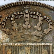 Cruzado Novo prata 1799 D. João Príncipe Regente, 480 Reis prata 1799, coroa média 30 pérolas (var.2), diadema losango 1 ponto