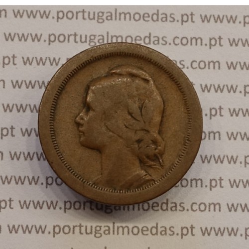 MOEDA DE VINTE CENTAVOS (20 CENTAVOS) BRONZE 1925 BC+