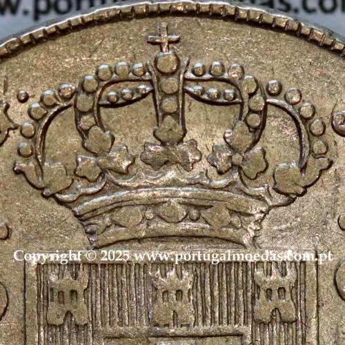 Portugal, silver coin of Cruzado Novo 1800 D. João Prince Regent, diamond diadem 1 point, medium crown of 30 pearls (var.01)
