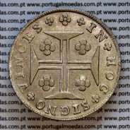 Cruzado Novo prata 1800 D. João Príncipe Regente, 480 Reis prata 1800, coroa média 30 pérolas (var.1), diadema losango 1 ponto