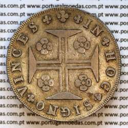 Portugal, silver coin of Cruzado Novo 1800 D. João Prince Regent, diamond diadem 2 points, low crown of 41 pearls (var.01)