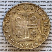 Portugal, silver coin of Cruzado Novo 1800 D. João Prince Regent, diamond diadem 1 point, medium crown of 31 pearls (var.01)