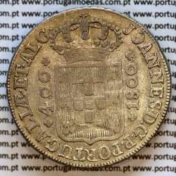 Cruzado Novo prata 1800 D. João Príncipe Regente, 480 Reis prata 1800, coroa média 31 pérolas (var.1), diadema losango 1 ponto