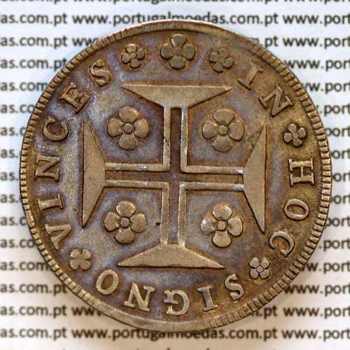 Portugal, silver coin of Cruzado Novo 1800 D. João Prince Regent, diamond diadem 1 point, medium crown of 35 pearls (var.01)