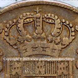 Portugal, silver coin of Cruzado Novo 1800 D. João Prince Regent, diamond diadem 1 point, medium crown of 35 pearls (var.01)