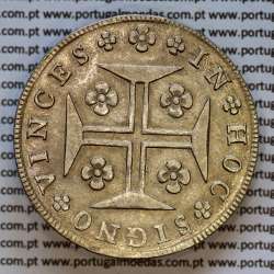 Cruzado Novo prata 1800 D. João Príncipe Regente, 480 Reis prata 1800, coroa média 35 pérolas (var.1), diadema losango 1 ponto