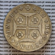 Portugal, silver coin of Cruzado Novo 1800 D. João Prince Regent, diamond diadem 1 point, medium crown of 35 pearls (var.01)