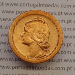 20 Centavos 1924 Bronze, ($20) Vinte centavos 1924 da Republica Portuguesa, (Bela), World Coins Portugal KM 574