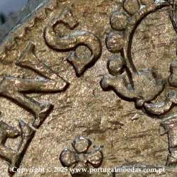 Cruzado Novo prata 1805 D. João Príncipe Regente, 480 Reis prata 1805, coroa média de 33 pérolas, diadema losango 1 ponto, Var.1